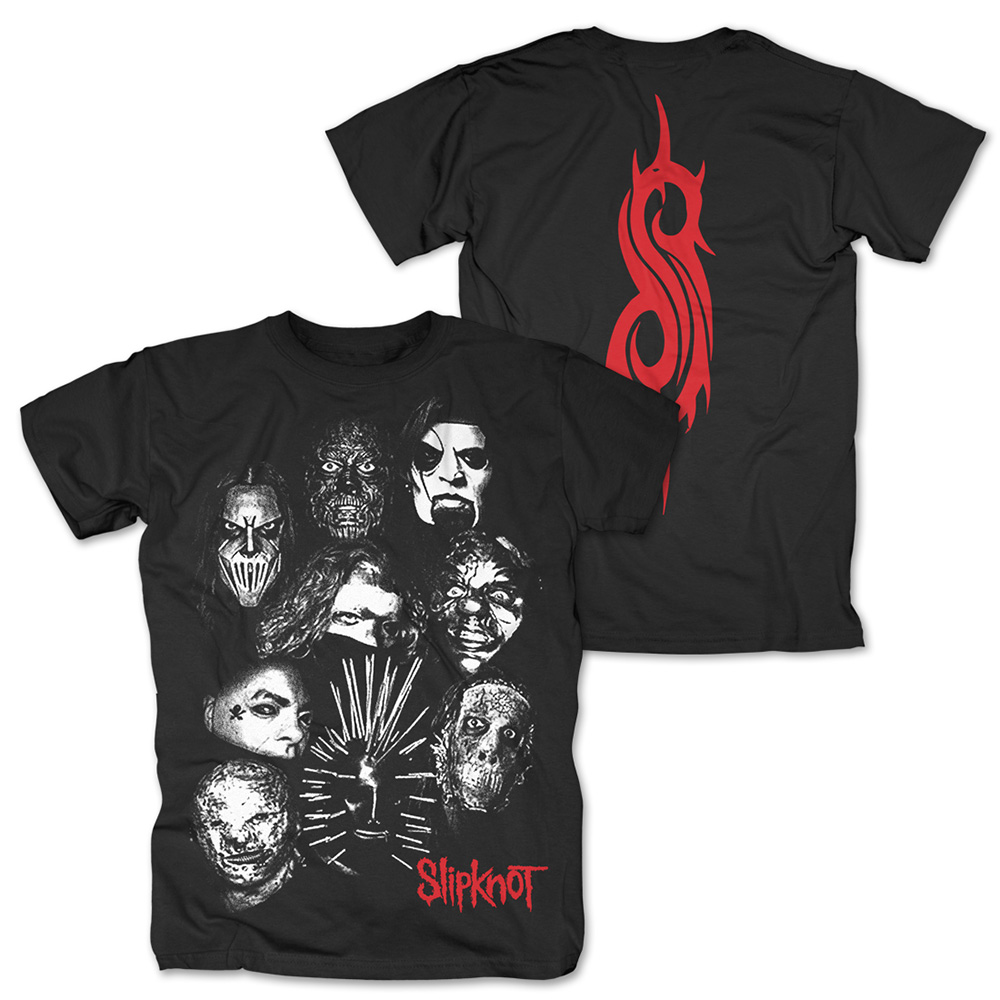 Slipknot T-Shirt We Are Not Your Kind Group Photo da Uomo in Nero 